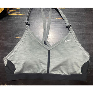 Women's Nike Gray & Black Dri-FIT Sports Bra Size L